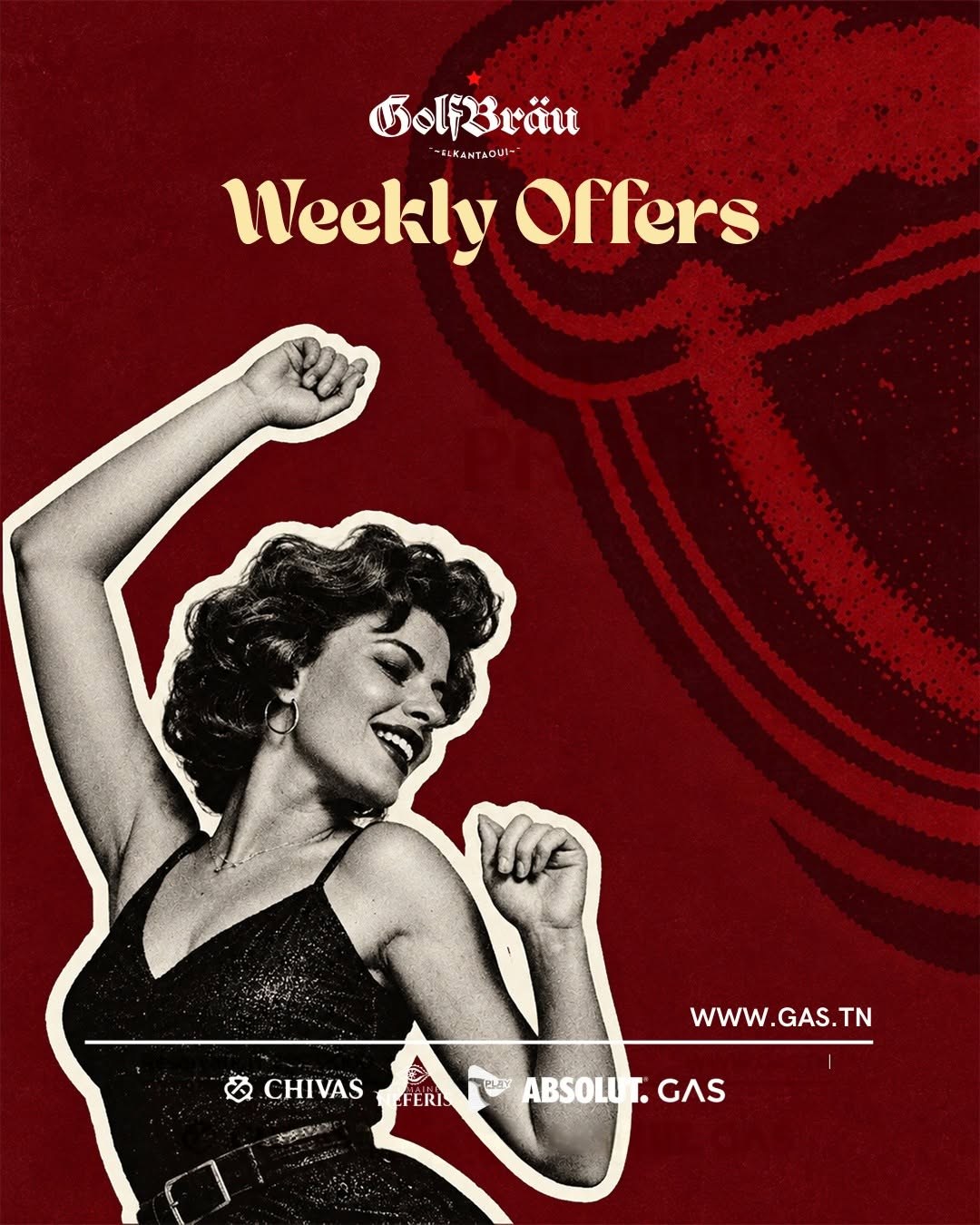Affiche Weekly Offers du Golf Bräu
